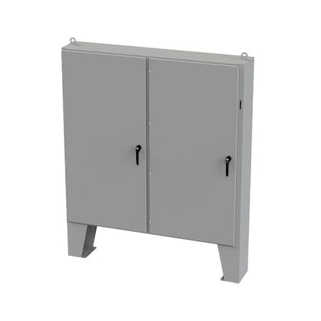 Saginaw Control & Engineering 3 Point Latch with Coinproof/Padlock Handle Electrical Enclosures, 72 in H, 12 in D, 73 in W SCE-72X7312LP
